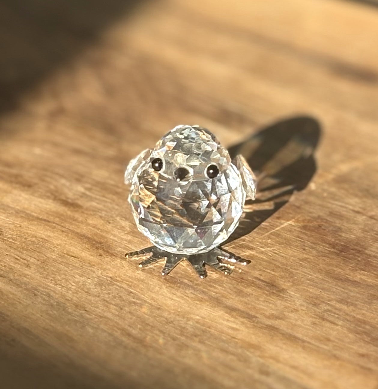 Swarovski Chick Miniature Animal Figurine 7651 - Antique Miniature Chick Swarovski Crystal