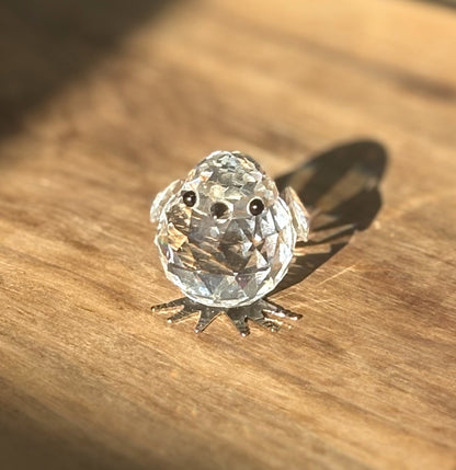 Swarovski Chick Miniature Animal Figurine 7651 - Antique Miniature Chick Swarovski Crystal