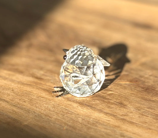 Swarovski Chick Miniature Animal Figurine 7651 - Antique Miniature Chick Swarovski Crystal