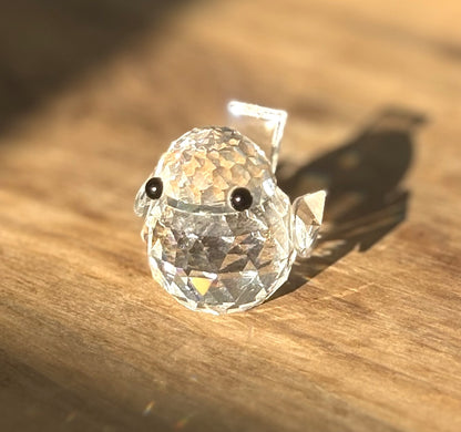 Swarovski Sparrow Bird *Damaged Miniature Animal Figurine 7650 - Antique Miniature Sparrow Swarovski Crystal *No Beak