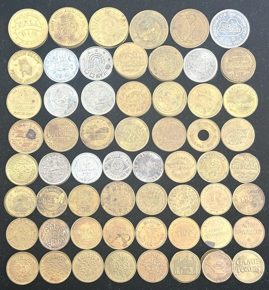 Vintage Arcade Tokens, Over 50 to Choose From!! - Antique Gaming/Arcade Tokens