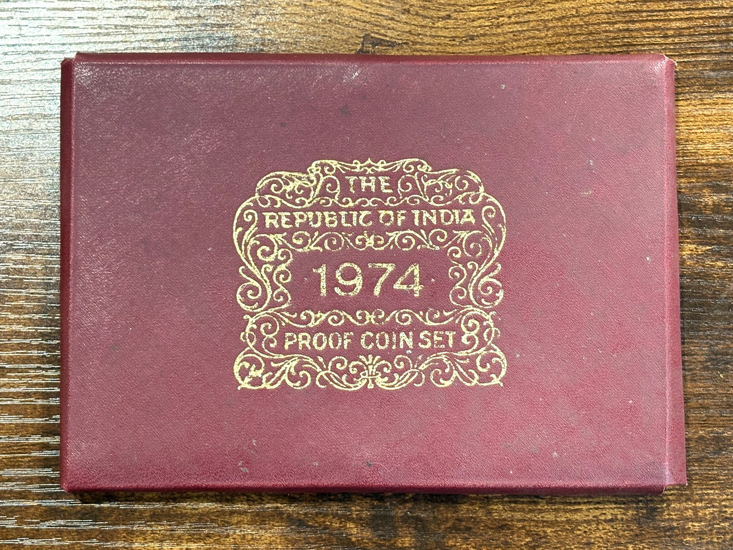 1974 Republic of India Proof Coin Set - Proof Coin Set 1974 India - Antique Coinage Proof Set Rupee/Paise