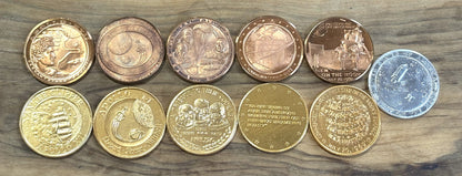 Apollo Commemorative Medallions - Apollo Moonwalk Collectible Tokens - Apollo Tokens Pick Your Variant!!
