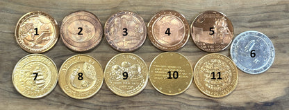 Apollo Commemorative Medallions - Apollo Moonwalk Collectible Tokens - Apollo Tokens Pick Your Variant!!