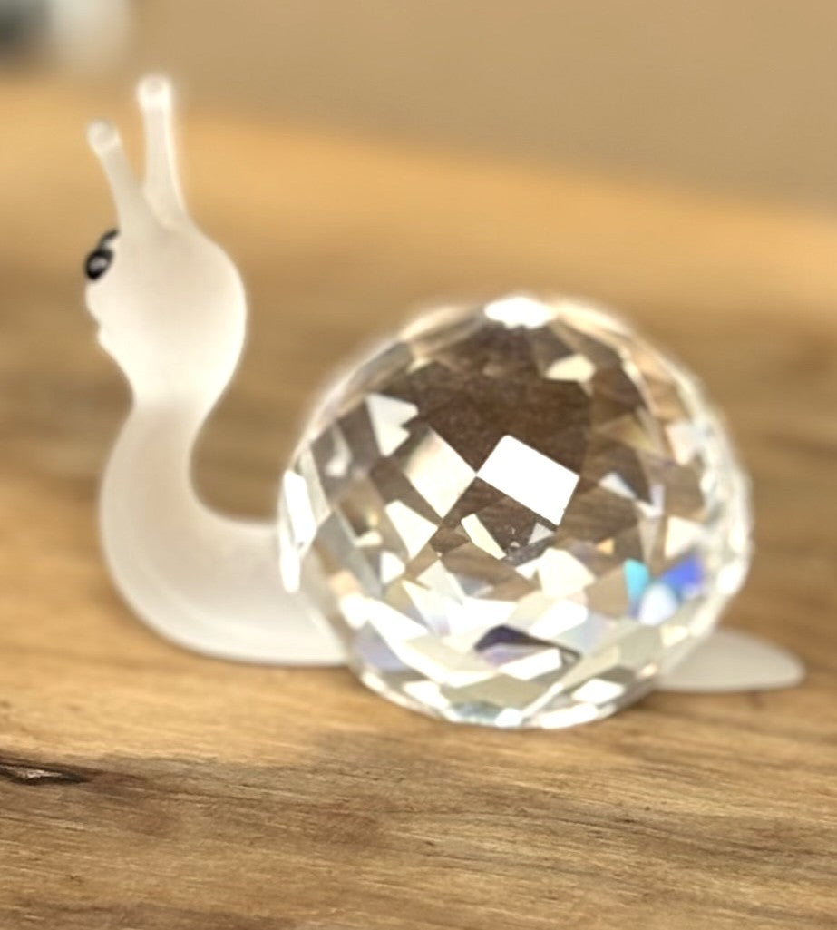 Swarovski Snail Animal Figurine "In a Summer Meadow" - Antique Snail Swarovski Crystal