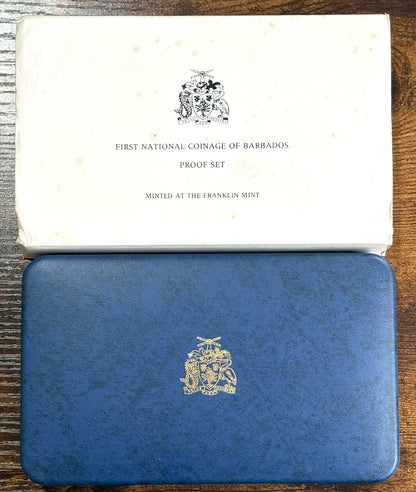 First National Coinage of Barbados 1973 Proof Set - 1973 Proof Set National Barbados Coinage