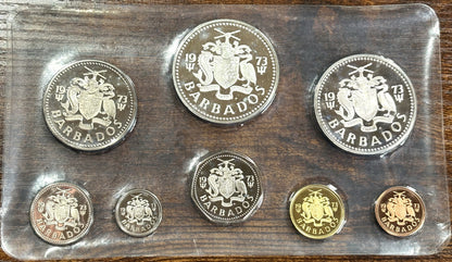 First National Coinage of Barbados 1973 Proof Set - 1973 Proof Set National Barbados Coinage