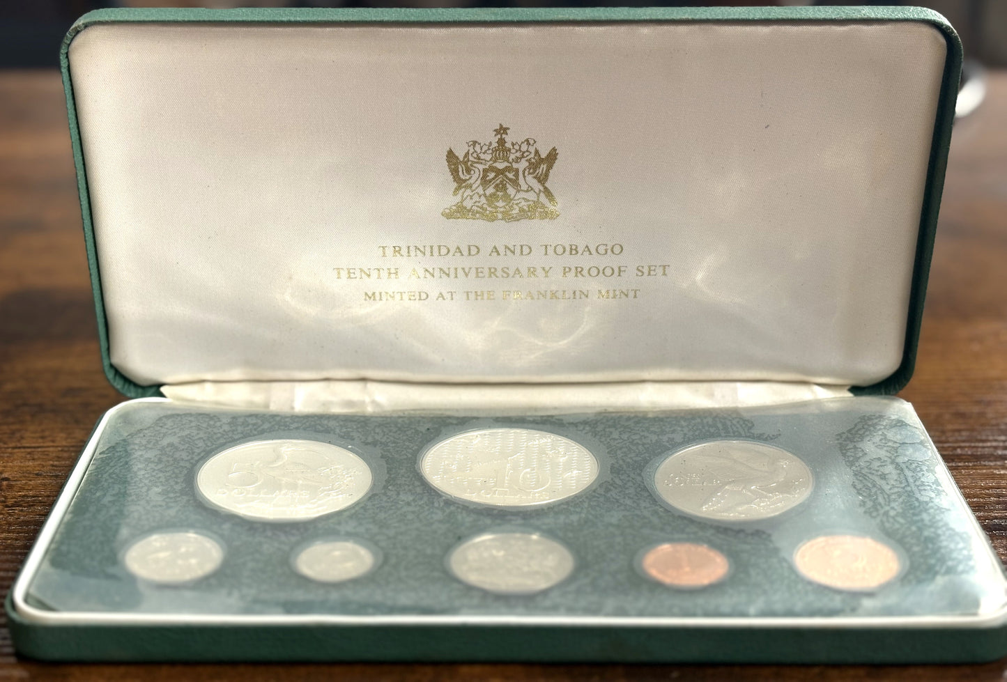 Trinidad and Tobago Tenth Anniversary Proof Set - 10th Anniversary Proof Set Trinidad and Tobago