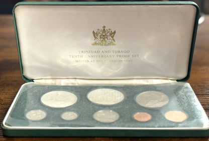 Trinidad and Tobago Tenth Anniversary Proof Set - 10th Anniversary Proof Set Trinidad and Tobago