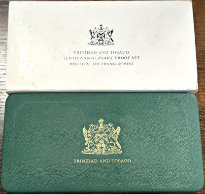 Trinidad and Tobago Tenth Anniversary Proof Set - 10th Anniversary Proof Set Trinidad and Tobago