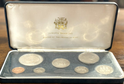 1972 Jamaica Proof Set - Set of Seven Jamaica Coinage Proof Set 1972