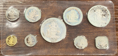 Commonwealth of The Bahamas Proof Set - 1974 Coinage of the Bahamas Set of 9