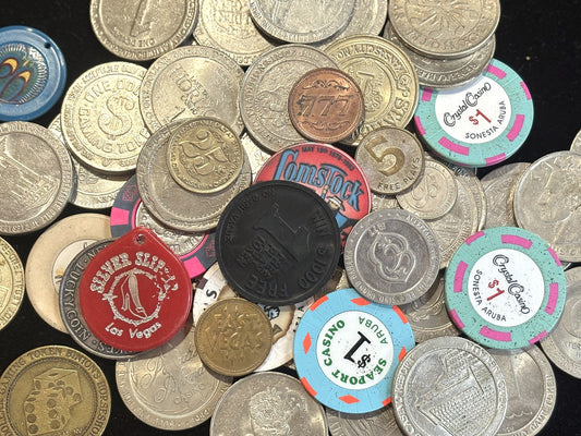 Casino Gaming Tokens - Gaming Casino Collectible Tokens - Casino Tokens Pick Your Variant!!