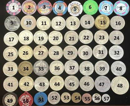 Casino Gaming Tokens - Gaming Casino Collectible Tokens - Casino Tokens Pick Your Variant!!