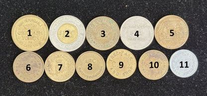 Carwash and Parking Tokens - Parking and Carwash Collectible Tokens - Park/Carwash Tokens Pick Your Variant!!