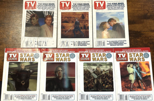 Star Wars Special Effect Cover TV Guides 7 To Choose From - Vintage TV Guides Star Wars, Effect Covers 7 Variations