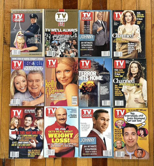 Antique TV Guides 12 To Choose From - Vintage TV Guides 12 Variations