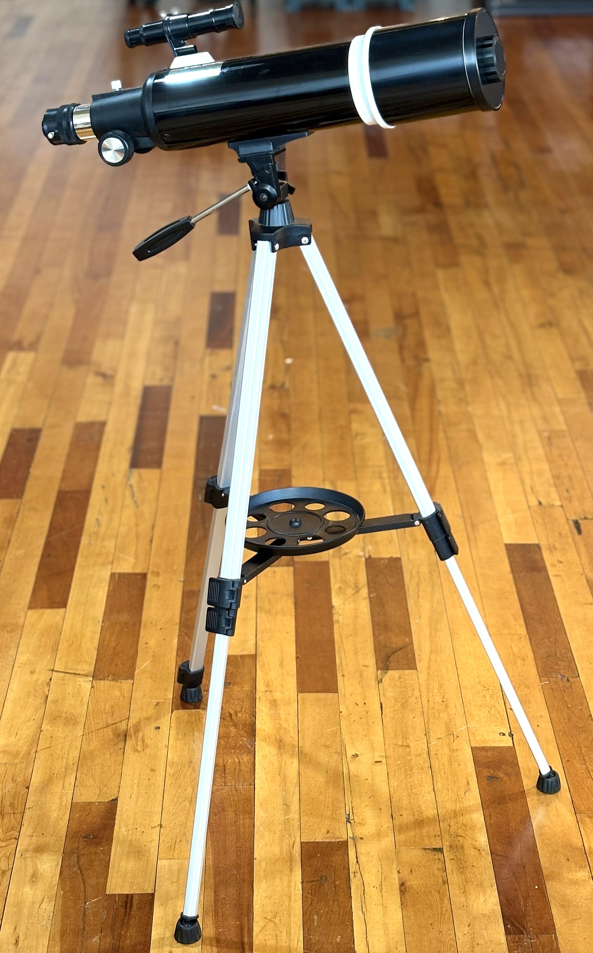 Astronomical Telescope in Black By Hexeum Includes box and all
