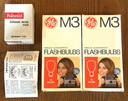 Vintage Polaroid/General Electric Photography Accessories Lot - Antique Camera Accessories - Polaroid Photography Accessories