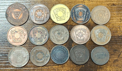 Masonic Pennies From Varying Chapters 15 To Choose From - Freemasonry Fifteen Chapters One Pennies to Choose from!!!