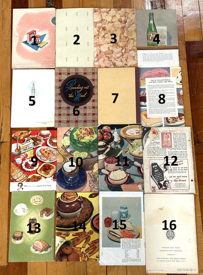 Antique Cookbook/Baking Recipes With Over 40 Different Books!!! - Vintage Recipe Book - Easy Vintage Classic Recipe Booklets