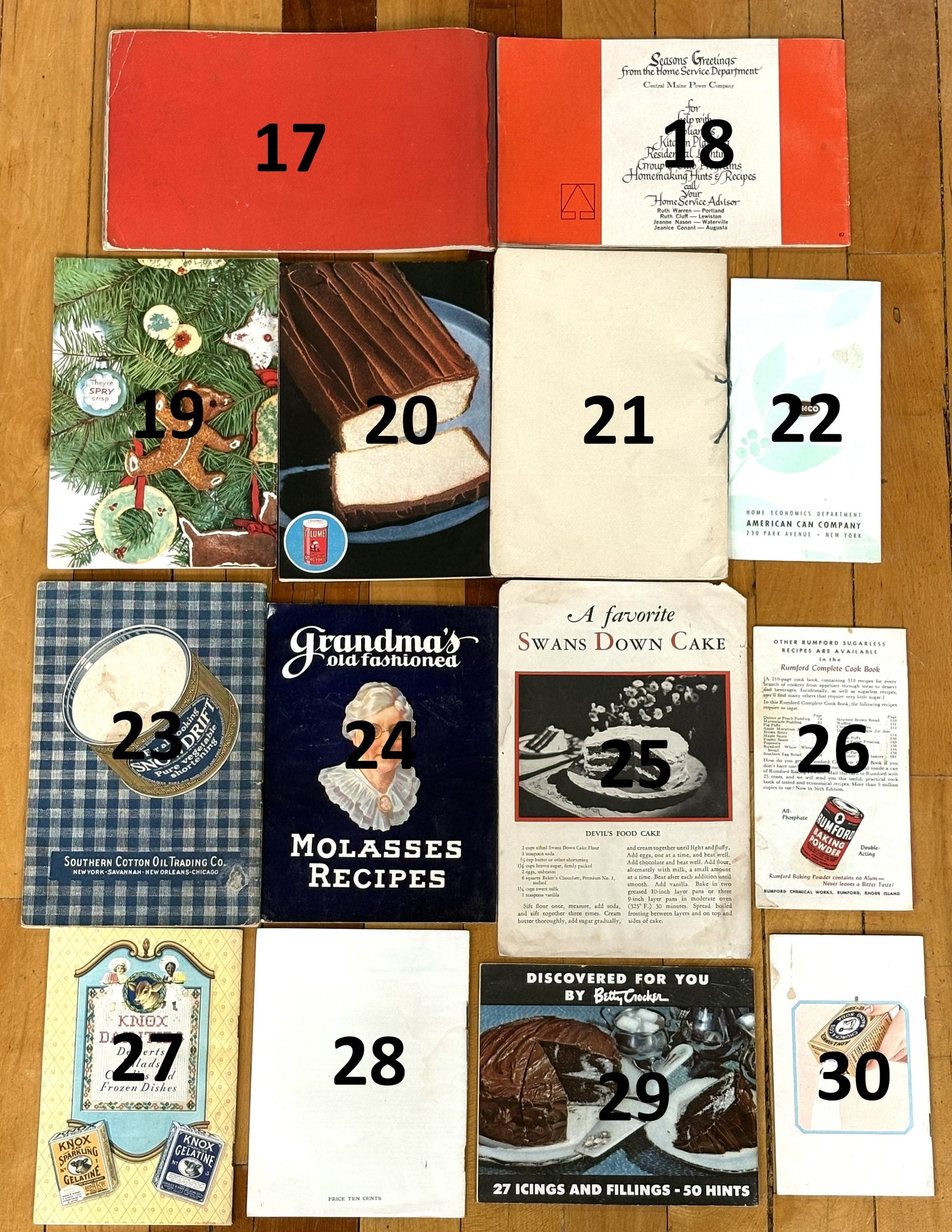 Antique Cookbook/Baking Recipes With Over 40 Different Books!!! - Vintage Recipe Book - Easy Vintage Classic Recipe Booklets