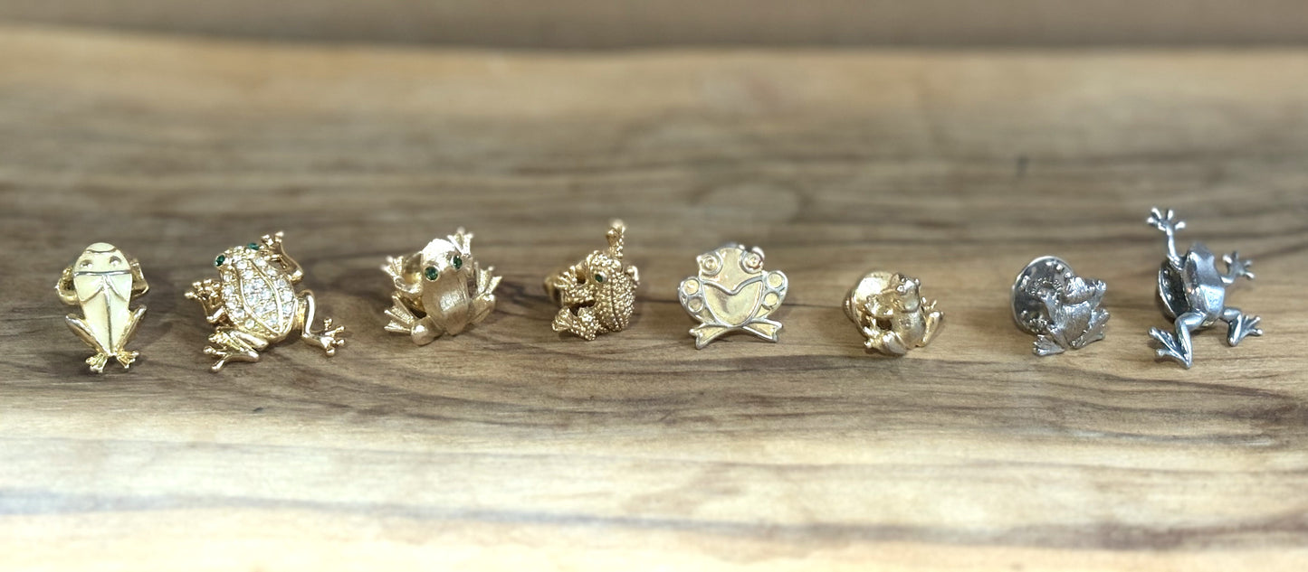 Antique Frog Brooches 8 To Choose From!!! - Vintage Frog Amphibian Brooches