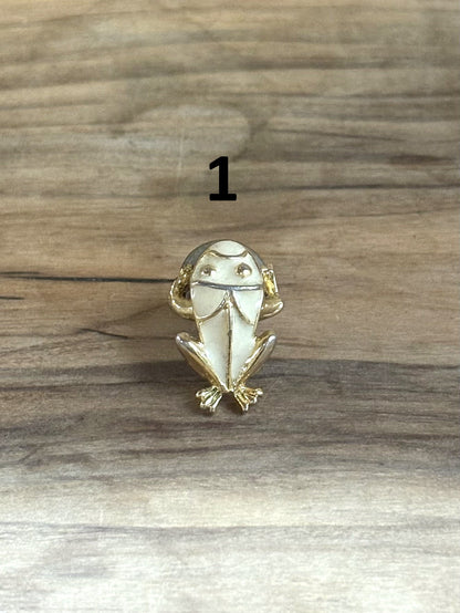 Antique Frog Brooches 8 To Choose From!!! - Vintage Frog Amphibian Brooches