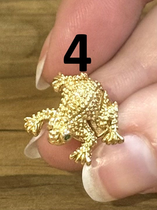 Antique Frog Brooches 8 To Choose From!!! - Vintage Frog Amphibian Brooches