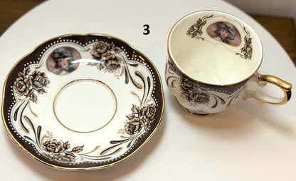Antique Avon Teacup/Saucer Sets Six to Choose From - Vintage Saucer and Teacups Sets Avon