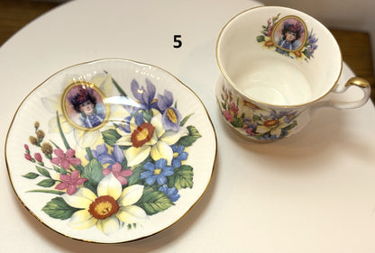 Antique Avon Teacup/Saucer Sets Six to Choose From - Vintage Saucer and Teacups Sets Avon