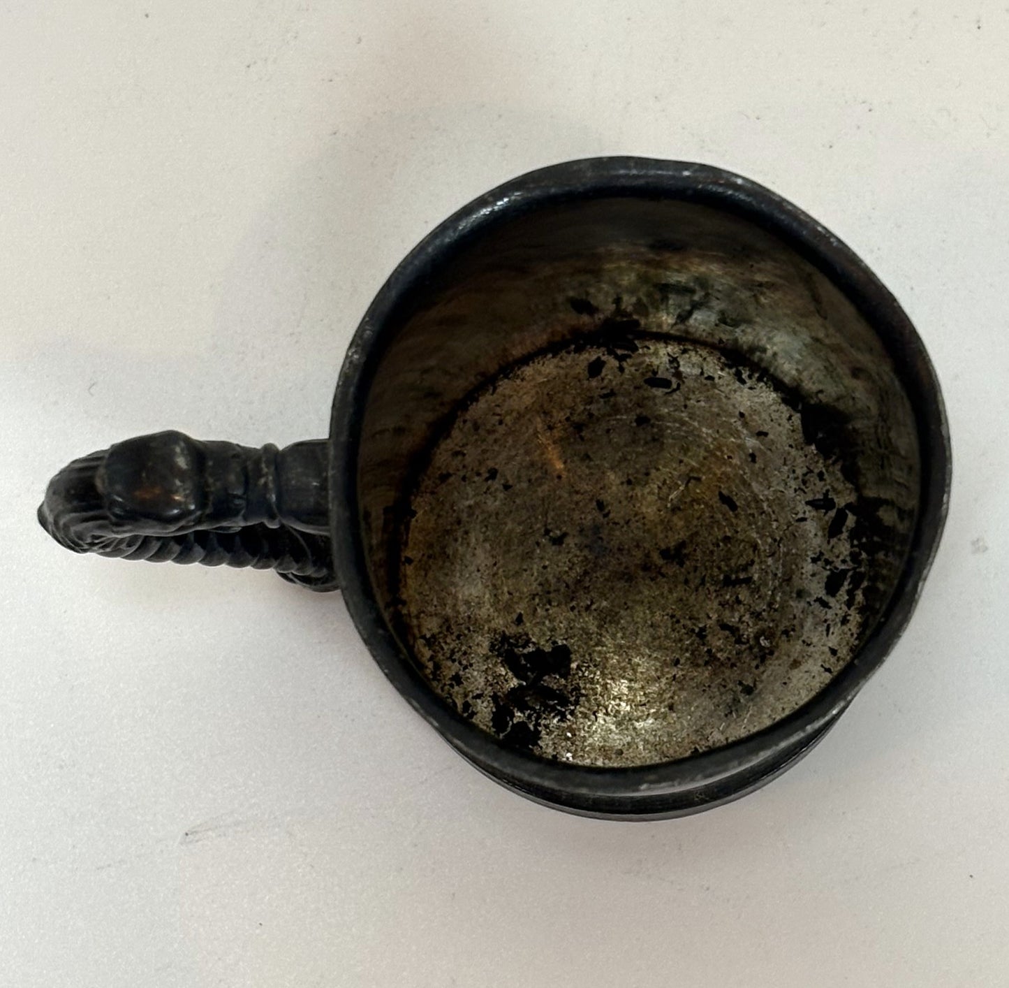 Vintage James W. Tufts Quadruple Plate Christening Cup - Antique Child's Cup Dragon Handle Motif by James Tufts of Boston, Mass