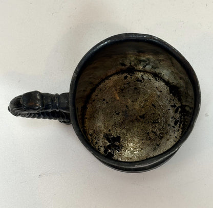 Vintage James W. Tufts Quadruple Plate Christening Cup - Antique Child's Cup Dragon Handle Motif by James Tufts of Boston, Mass