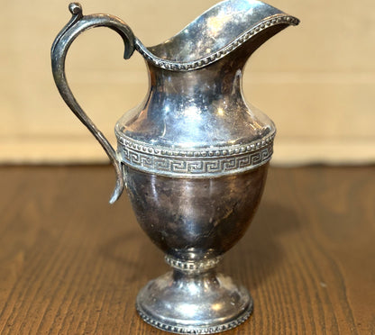 1790 Pattern Silver Plate Hollow Ware 4 Piece Tea Service Set - Four Piece Antique Tea Service Set pattern 1790 Stamped