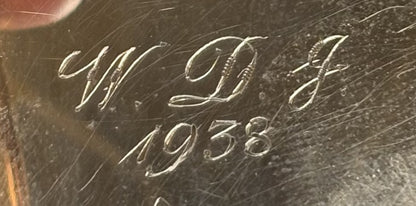 Antique Waltham 10k Gold Filled Pocket Watch Custom Engraved "1938, W.D.G" - Stunning Vintage Pocket Watch 10k Gold Filled by Waltham