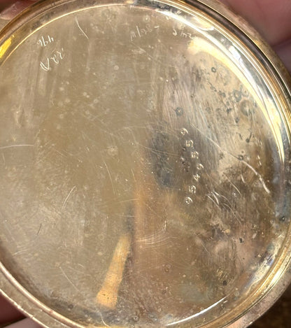 Antique Waltham 10k Gold Filled Pocket Watch Custom Engraved "1938, W.D.G" - Stunning Vintage Pocket Watch 10k Gold Filled by Waltham