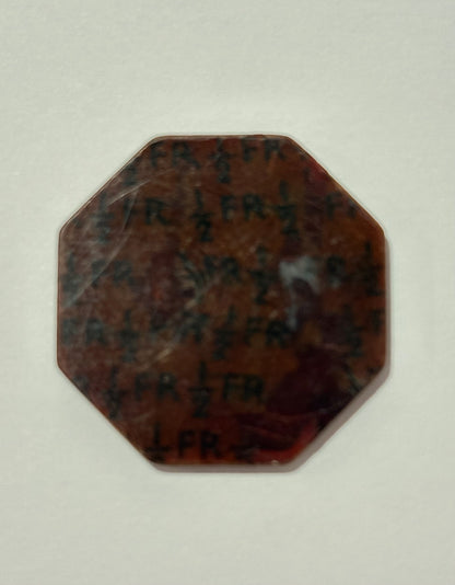 WWII NAAFI 1/2 Franc Token - Navy, Army, and Air Force Institute 1/2 Franc Token