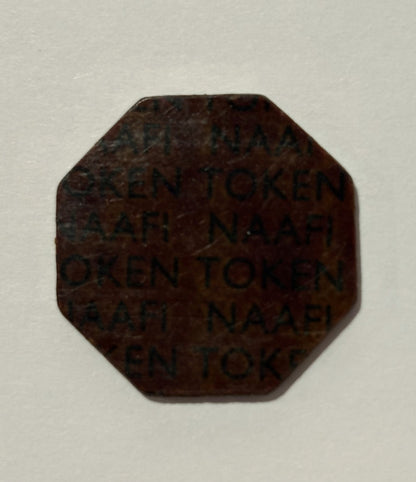 WWII NAAFI 1/2 Franc Token - Navy, Army, and Air Force Institute 1/2 Franc Token