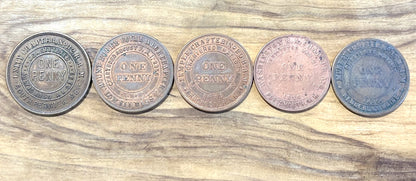 Masonic Pennies From Varying Chapters 15 To Choose From - Freemasonry Fifteen Chapters One Pennies to Choose from!!!