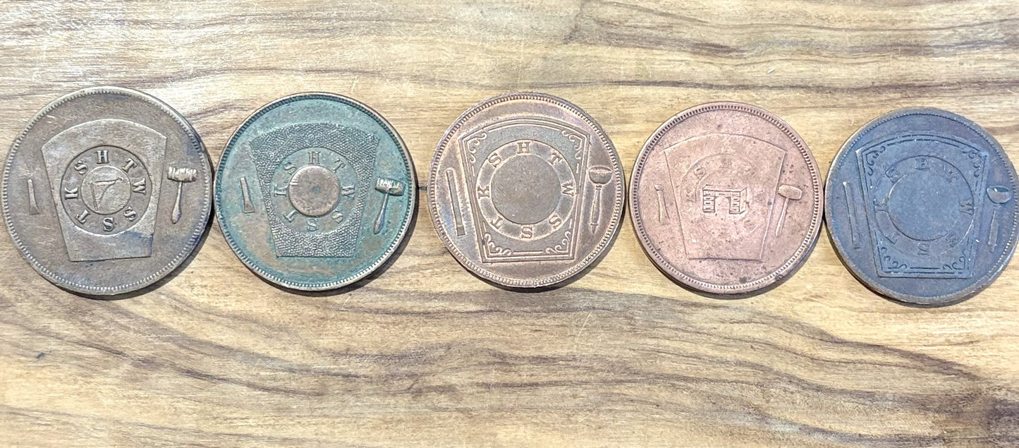 Masonic Pennies From Varying Chapters 15 To Choose From - Freemasonry Fifteen Chapters One Pennies to Choose from!!!