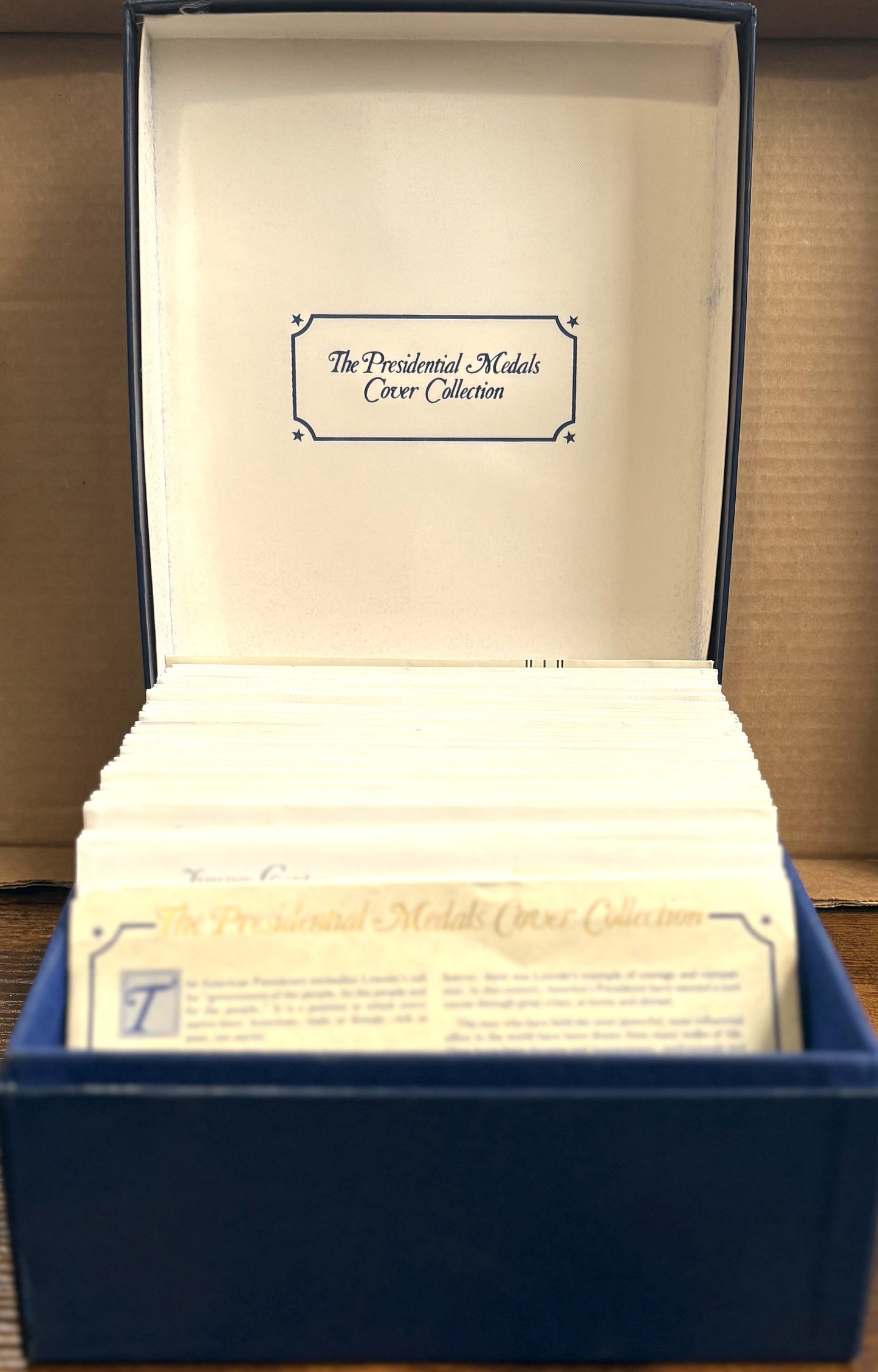 The Presidential Medals Cover Collection 1-40 24k Gold Electroplated Set - Postal Commemorative Society 40 Presidential 24k Gold Electroplated Set