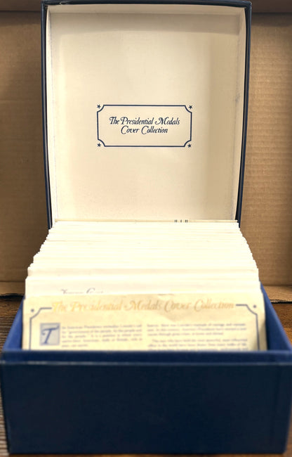 The Presidential Medals Cover Collection 1-40 24k Gold Electroplated Set - Postal Commemorative Society 40 Presidential 24k Gold Electroplated Set