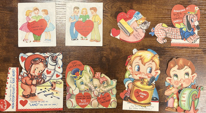 Vintage 1940s A-Meri-Card Valentines Cards - Antique Adorable A-Meri-Card Valentines Gifts