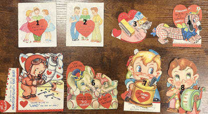 Vintage 1940s A-Meri-Card Valentines Cards - Antique Adorable A-Meri-Card Valentines Gifts