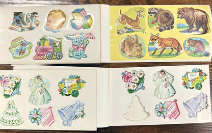 Vintage Dennison Paper Seals Four Pack - Four Pack of Antique Dennison Seal Stamps