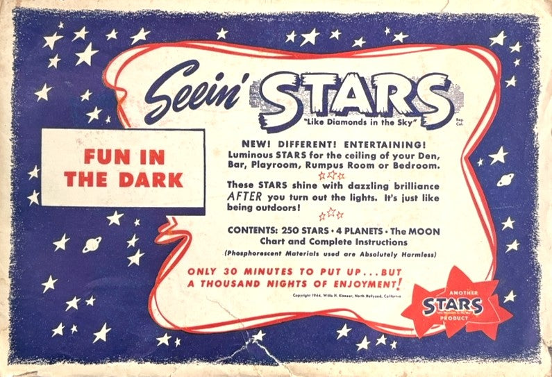 1944 Seein' Stars Luminous Ceiling Stars - Another Stars "Like Diamonds In The Sky" Luminous Ceiling Decor 1944
