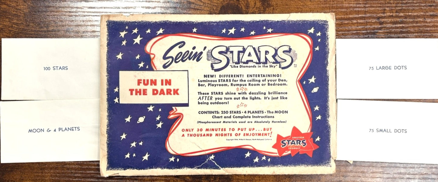 1944 Seein' Stars Luminous Ceiling Stars - Another Stars "Like Diamonds In The Sky" Luminous Ceiling Decor 1944