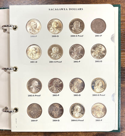 Sacagawea Dollars 2000-2008 Native American Archive Quality $1 Series Full Set - Completed Sacagawea Dollars Native American One Dollar Series