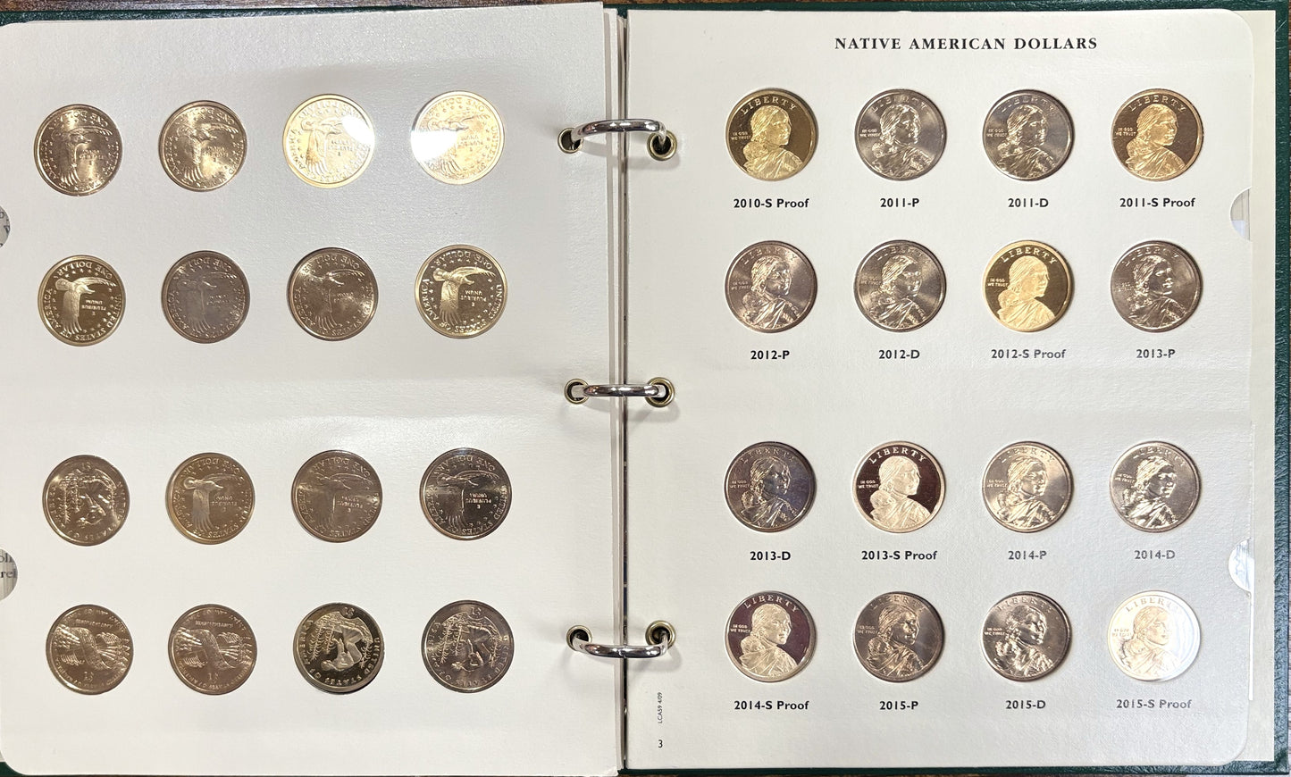 Sacagawea Dollars 2000-2008 Native American Archive Quality $1 Series Full Set - Completed Sacagawea Dollars Native American One Dollar Series