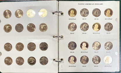 Sacagawea Dollars 2000-2008 Native American Archive Quality $1 Series Full Set - Completed Sacagawea Dollars Native American One Dollar Series